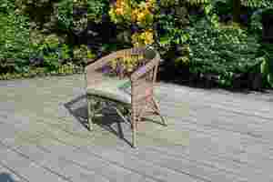 Premium Outdoor Coffee <b>Table</b> Set with <b>Rattan</b> Frame and Tempered Glass - Product Image 3