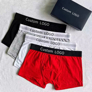 Factory Custom Logo Men's <b>Boxers</b> White Underwear Mens Briefs Breathable White <b>Boxers</b> for Men Bamboo - Product Image 4