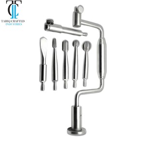 Perceuse manuelle orthopédique Hudson Brace, instrument chirurgical pour opérations sur les os, certifiée CE ISO13485, usage hospitalier - Product Image 1