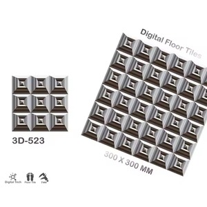 Indian Factory <b>Cheap</b> Price 3D Design Ceramic <b>Flooring</b> Glossy Glazed Wall Tiles Porcelain Glazed 300x300mm 30x30 - Product Image 6