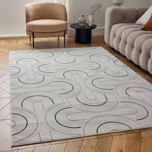 Tapis géométrique Carmel bleu crème 6070 Set - Product Image 4