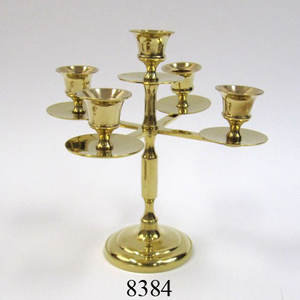 Candelabro de boda de latón moderno, artículo decorativo pulido brillante para decoración del hogar y la boda, diseño elegante - Product Image 4