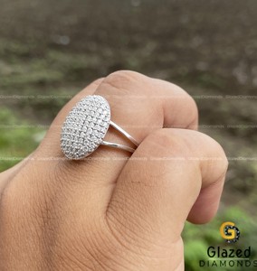 VVS Clarity Moissanite Bague Hip Hop en diamant fabriquée en argent sterling 925 personnalisée nouveauté bijoux en diamant en gros tendance - Product Image 4