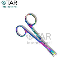 Tijeras de Microdisección Multicolores con Recubrimiento de Titanio Arcoíris, Instrumentos Médicos de Primera Calidad, Disecación de Tejidos de Precisión Fina - Product Image 5