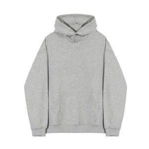 Compre nueva Sudadera con capucha de alta calidad hecha a medida 500 Gsm con logotipo personalizado con botón Fitness Men Finger Hole Pullover Hoodie 2025 - Product Image 2