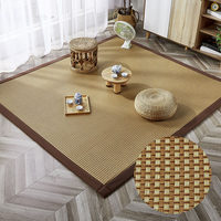 Tapis de sol en rotin Tatami matelas de sol tapis en bambou pour chambre salon-été Cool dormir enfant tapis de zone de jeu