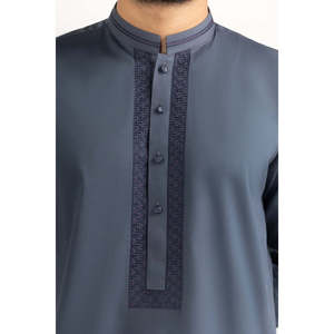 Trajes de Boda Bordados Transpirables para Hombre KP-EMB25-004, Corte Regular, Cierre de un Botón, Conjunto de 3 Piezas para Novio - Product Image 6