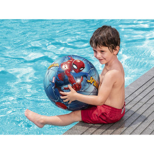 Pelota de Playa Inflable Bestway de 51 cm con Diseño de Spiderman, Material de PVC para Actividades Acuáticas - Product Image 5