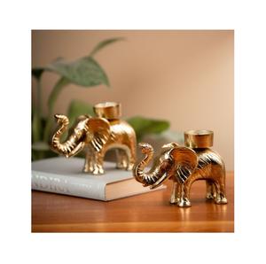 เชิงเทียนโลหะเคลือบทองแบบพรีเมี่ยมด้ามจับเทียนทีไลท์ - Product Image 1