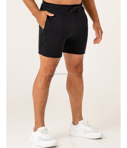 Pantalones cortos deportivos de verano para hombre, informales, de tela de lona con patrón sólido, transpirables, de secado rápido, con cremallera y cintura media - Product Image 5