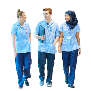 Elegantes uniformes de enfermería antipolvo de la fábrica de Sao Mai, uniformes tejidos de Hospital para hombres y mujeres, uniformes elásticos para uso médico - Product Image 2