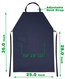 Bavoir en cuir avec logo personnalisé manchette de cuisine unisexe réglable de haute qualité pour nettoyer la maison ou le bureau - Product Image 3