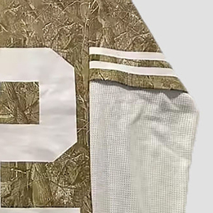 เสื้อยืดแขนยาวผ้าฝ้าย100% สำหรับผู้ชายเสื้อวาฟเฟิลฮิปฮอปลายกราฟิกทรงโอเวอร์ไซส์ - Product Image 3