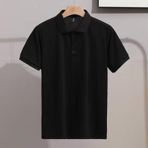 Polo en soie de glace personnalisé OEM polos à manches courtes nouvelle tendance de la mode pour hommes - Product Image 6