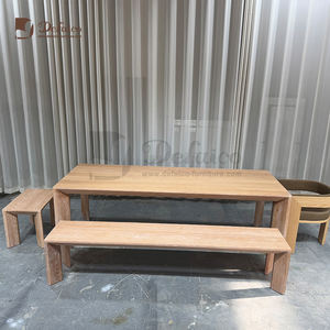 The New Series of Solid Wood <strong>Dining</strong> Furniture, Long and <strong>Narrow</strong> Natural Wood Durable Multi-person <strong>Dining</strong> <strong>Chairs</strong> - Product Image 3