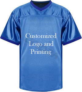 Camiseta de fútbol americano clásica personalizada malla transpirable sublimación Street Soccer Tops pantalones cortos equipo largo Jersey 80 número impreso - Product Image 2