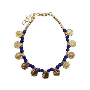 Bracelet Macramé Oeil Grec Édition 2023 avec Accents Métalliques - Product Image 3