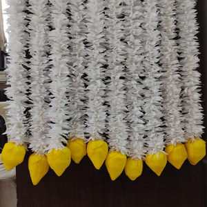 Boutons de Lotus parfaits pour le mariage indien exquis Gajra fleur de jasmin guirlande Temple scène Haldi décor noël Diwali décor - Product Image 1