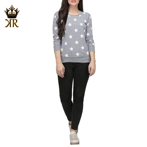 Nouveauté Mode Femme Sweat-shirt Respirant à Manches Longues Pull Casual en Coton et Polyester Sweat-shirt Coréen pour Femme - Product Image 1