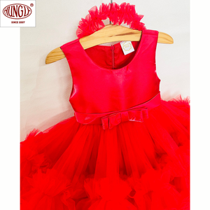 เดรสแบบเป็นชั้นยาวถึงเข่าสำหรับงานปาร์ตี้คริสต์มาสอีฟ - Product Image 3