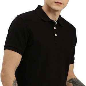 Camiseta Polo Clásica de Algodón para Hombre, Tejido Suave y Transpirable, Logotipo Bordado Personalizado, Suministro al por Mayor de Fábrica OEM - Product Image 4