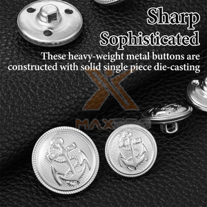 กระดุมเหล็กสำหรับชุดพิธีการอเนกประสงค์ MOQ ต่ำ ดีไซน์โดดเด่น กระดุมเหล็กสำหรับชุดพิธีการ - Product Image 5