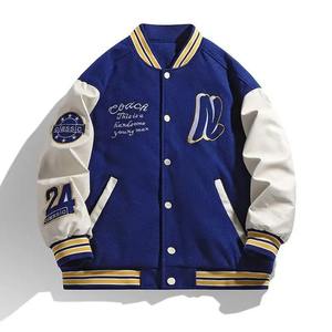 แจ็กเก็ตขนสัตว์ทีมโรงเรียนมีฮู้ดคอปกตั้งแบบเบาผลิตตามสั่ง - Product Image 3