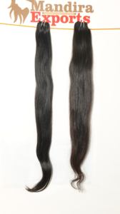 100% Wholesale Unprocessed Top Quality Raw Virgin Bundles Black Color Straight Indian Temple Human Hair Extensions - Product Image 3