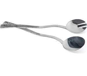 เซิร์ฟเวอร์สลัดตกแต่งโลหะ,มีด้ามจับสลัดวัสดุปลอดภัยคุณภาพสูงงานทำมือดีไซน์ไม่เหมือนใคร - Product Image 1