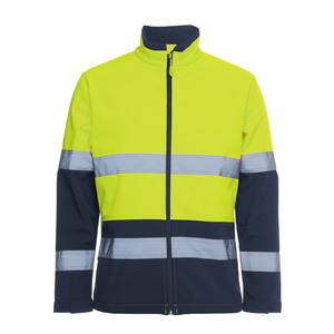 Chaqueta Softshell hecha a medida, ropa de trabajo uniforme, ropa de trabajo fluorescente de alta visibilidad, chaquetas Softshell con cremallera - Product Image 1