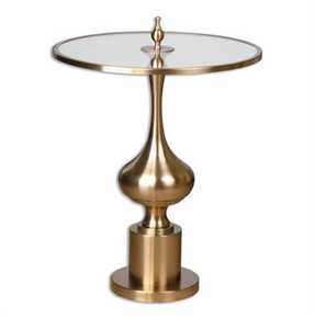 Lot de 2 tables d'appoint pliables modernes avec dessus en velours pour hôtel, canapé, chevet en bois, verre, dessus en marbre, chaises longues pour bar - Product Image 3