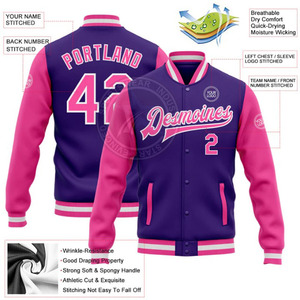2024 meilleure vente de haute qualité hommes Varsity Jacket personnalisé Baseball Letterman Bomber Jacket avec broderie décoration en gros - Product Image 4
