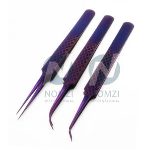 แหนบขนตาปลอมพร้อมปลายแหลมดีไซน์ที่ดีที่สุดอุปกรณ์สำหรับร้านเสริมสวยน้ำหนักเบาพิมพ์โลโก้ตามสั่ง - Product Image 6