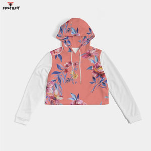 2025 superventas mujeres otoño Casual tejido impreso Crop Top sudaderas con capucha respetuoso con el medio ambiente transpirable Pakistán fabricante para la venta - Product Image 5