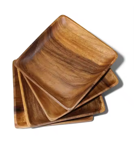 Assiettes de service en bois sophistiquées Assiettes en bois rustiques de meilleure qualité par tradebit - Product Image 4