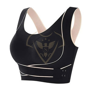Soutien-gorge de course athlétique élastique avec logo personnalisé pour femmes vêtements de sport de gymnastique respirants et écologiques vêtements de haut ensembles de fitness unis - Product Image 3
