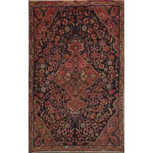 Tapis en laine élégant noué à la main, motif floral vintage, textile artisanal, tapis de luxe Mahal, décoration traditionnelle pour la maison et le bureau - Product Image 1