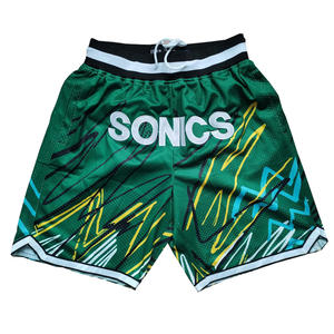 Shorts de basket-ball personnalisés sublimés pour hommes, en maille, ensembles de sweat-shirts en coton d'été, shorts en maille pour hommes, shorts de bain d'été pour hommes - Product Image 6