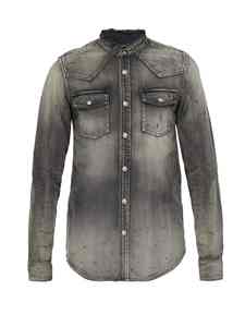 Camisa de mezclilla cómoda y transpirable para hombre, camisa de mezclilla informal de manga larga de alta calidad, camisas de mezclilla de verano - Product Image 2