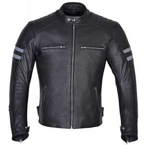 Blouson de moto en cuir noir classique unisexe coupe-vent 2026 personnalisable pour la conduite sur autoroute – Vente en gros pour exportateurs - Product Image 3