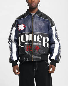 Chaqueta universitaria de diseño personalizado al por mayor para hombre, chaqueta bomber de invierno con cierre de botones y bolsillos interiores Letterman College Baseball - Product Image 3