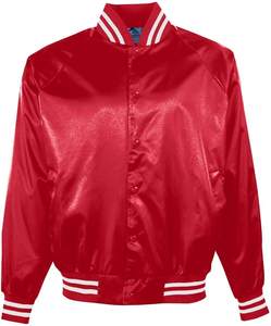 2026 Custom <b>Men's</b> Satin <b>Bomber</b> Jacket Breathable Waterproof Nylon Sheep Skin <b>Leather</b> Embroidery Decoration jacket for <b>men</b> - Product Image 3