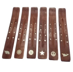 Soporte de palo de incienso tallado en madera India Natural hecho a mano de primera calidad y recogedor de cenizas calidad artesanal decoración del hogar precio de fábrica - Product Image 1