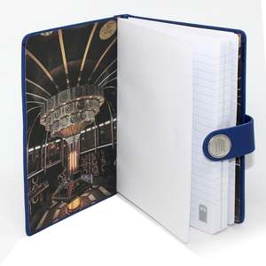 For Doctor for Who Premium <b>A5</b> Organizer Notizbuch with Tardis Leather and PVC Cover Custom Logo Spiral Sewing Binding - Product Image 2