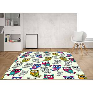 Alfombra con Patrón de Búho Colorido: Alfombra Antideslizante para Habitación Infantil, Alfombra de Chenilla - Product Image 2