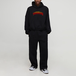 Venta al por mayor mujeres chándal conjunto logotipo personalizado Sudadera con capucha de gran tamaño con pantalones Jogger tejido polar cálido Elegante ropa de salón ropa de gimnasio - Product Image 1