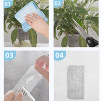 Ruban de réparation pour moustiquaire, auto-adhésif, imperméable, en polyuréthane, pour la restauration des dommages de la moustiquaire, autocollant adhésif anti-insectes