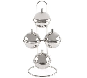 Moderno Tazón para Condimentos de Acero Inoxidable Personalizable con Tapa y Soporte, de Lujo, para Servir Chocolate, Aperitivos, Uso en Restaurantes - Product Image 2