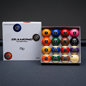 Bolas de Billar Diamond - Set de TV con Pantalla de 57.15mm para Pool Flip |   Edición de Partido de TV |   Hecho en Corea |   Resina Fenólica - Product Image 1