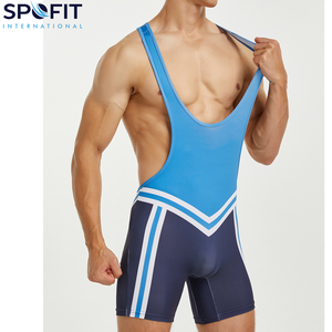 ชุดซิงเกิลเล็ตสำหรับนักมวยปล้ำชายแบบสั่งทำพิเศษ พิมพ์ลายแบบซับลิเมชั่นเต็มตัว ผลิตจากผ้าสแปนเด็กซ์โพลีเอสเตอร์ ยืดหยุ่นได้ เหมาะสำหรับนักยกน้ำหนักมืออาชีพ - Product Image 3